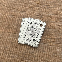 Load image into Gallery viewer, pet tag with black jack design