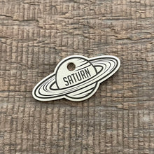 Load image into Gallery viewer, Planet Saturn shaped pet tag