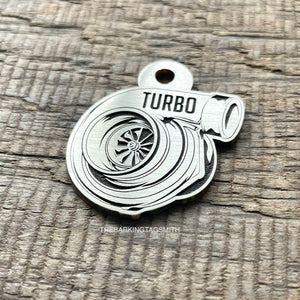 Turbo shaped pet tag 