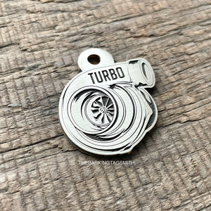 Turbo shaped pet tag 