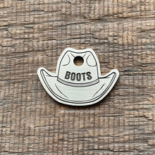 Load image into Gallery viewer, Cowboy Hat Pet ID Tag