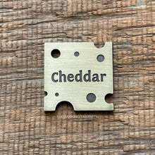 Load image into Gallery viewer, Cheddar Cheese Slice Pet ID Tag