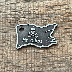 Pirate Flag Pet Tag