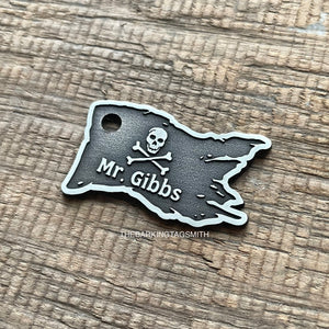 Pirate Flag Pet Tag