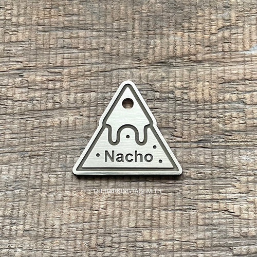 The 'Nacho' Chip Shaped Pet Tag