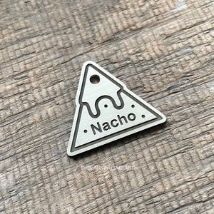 The 'Nacho' Chip Shaped Pet Tag