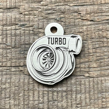 Load image into Gallery viewer, Turbo shaped pet tag 