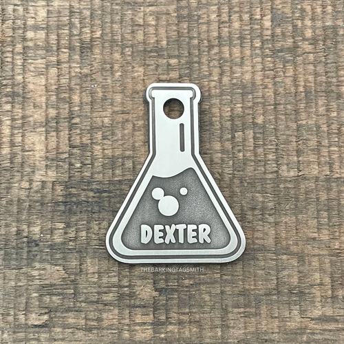 Science Beaker Shape Pet Tag