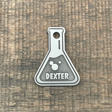 Load image into Gallery viewer, Science Beaker Shape Pet Tag | Custom Pet Tag | The Barking Tagsmith New Zealand