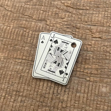 Load image into Gallery viewer, pet tag with black jack design | Custom Pet Tag | The Barking Tagsmith New Zealand