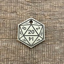 Load image into Gallery viewer, D20 dice shaped pet ID tag | Custom Pet Tag | The Barking Tagsmith New Zealand