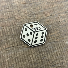 Load image into Gallery viewer, Dice shaped pet tag | Custom Pet Tag | The Barking Tagsmith New Zealand