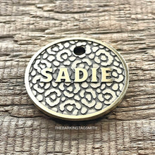 Load image into Gallery viewer, Leopard Print Pet ID Tag
