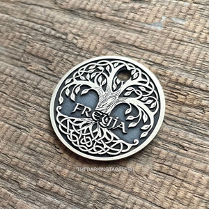 The 'Tree of Life' Dark Pet Tag
