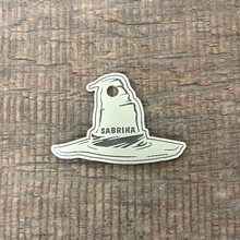Load image into Gallery viewer, Engraved Witches Hat Dog Tag | Custom Pet Tag | The Barking Tagsmith New Zealand
