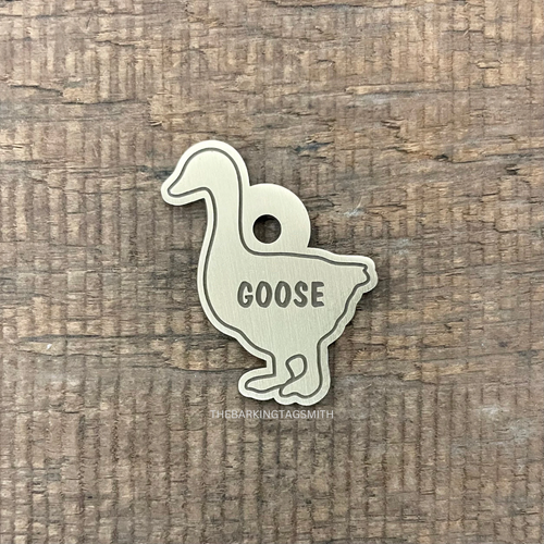 Goose Shaped Pet Tag