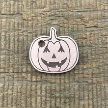 Load image into Gallery viewer, Jack O Lantern Pumpkin pet tag