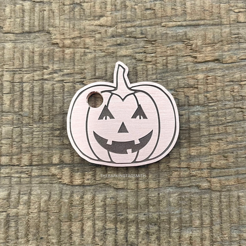 Jack O Lantern Pumpkin pet tag