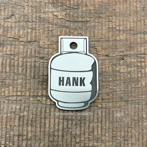 LPG Gas Bottle Shape Pet ID Tag
