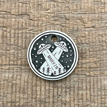 Load image into Gallery viewer, UFO themed pet tag | Custom Pet Tag | The Barking Tagsmith New Zealand