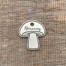 Load image into Gallery viewer, pet tag shaped as a mushroom | Custom Pet Tag | The Barking Tagsmith New Zealand