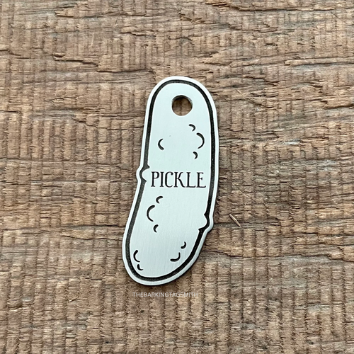 Pickle Shape Pet Tag
