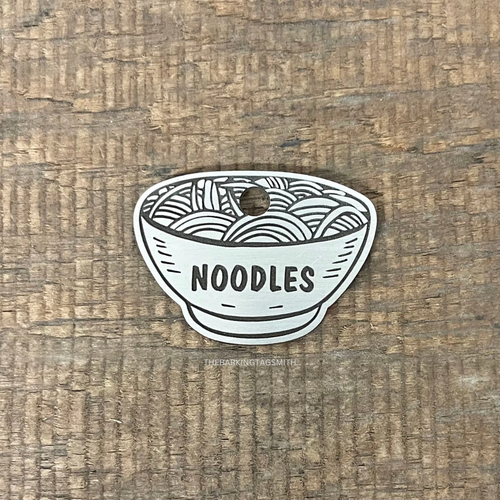 Ramen Noodle Pet Tag