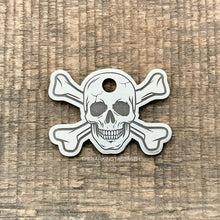Load image into Gallery viewer, Skull and Crossbones Pet ID Tag | Custom Pet Tag | The Barking Tagsmith New Zealand