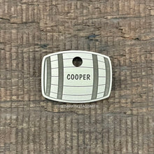 Load image into Gallery viewer, Whiskey Wine Boubon Barrel Shape Pet ID Tag