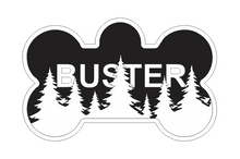 Load image into Gallery viewer, Woodland Forest Bone Dog ID Tag