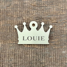 Load image into Gallery viewer, Crown shaped pet ID tag | Custom Pet Tag | The Barking Tagsmith New Zealand