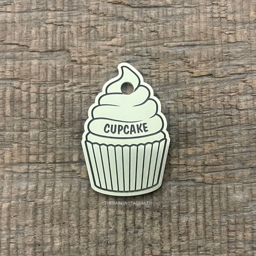 Cupcake Shaped Pet Tag