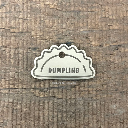 Fried Dumpling Pet ID Tag