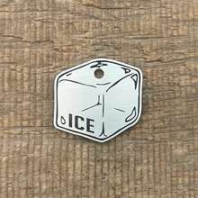 Load image into Gallery viewer, pet tag shaped as an ice cube | Custom Pet Tag | The Barking Tagsmith New Zealand