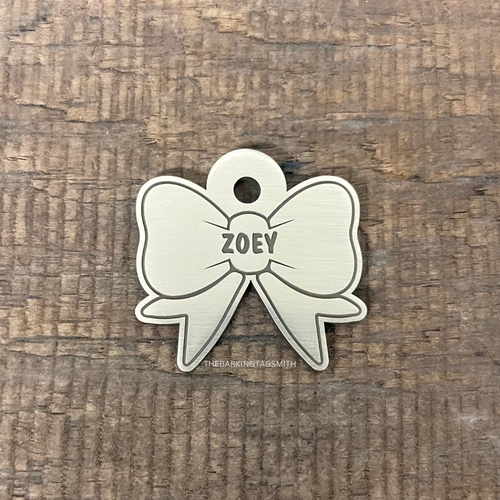 Bow Tie Shape Pet ID Tag