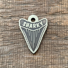 Load image into Gallery viewer, Shark Tooth Pet ID Tag
