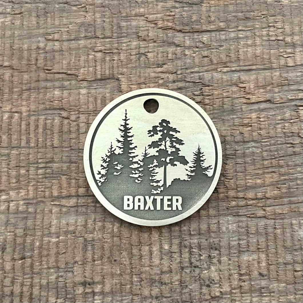 Bush themed pet tag