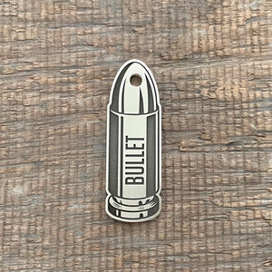 bullet shaped pet tag