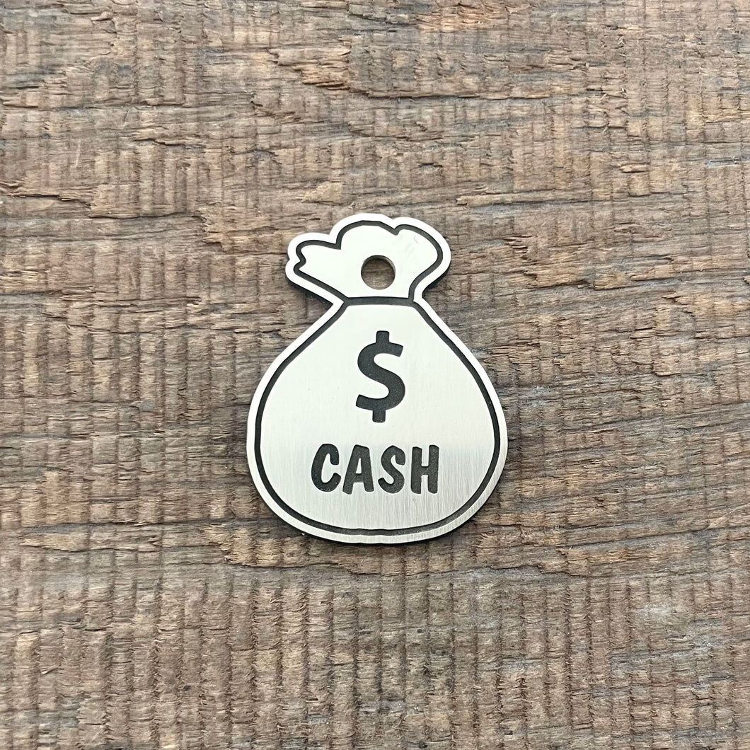 Money Bag Shaped Pet Tag