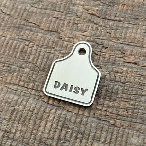The 'Cattle Tag' Shaped Pet Tag