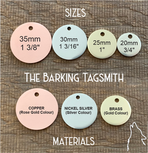 The 'Trees' Border Design Pet Tag