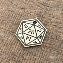 Load image into Gallery viewer, The &#39;D20&#39; Dice Shaped Pet Tag