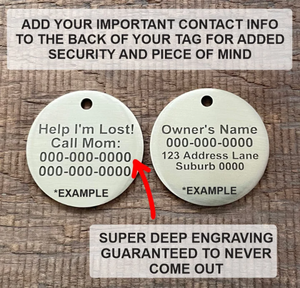 The 'Dice' Shaped Pet Tag