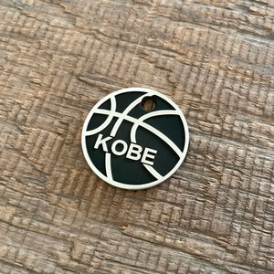 The 'Kobe' Basketball Pet Tag