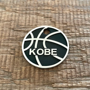 The 'Kobe' Basketball Pet Tag
