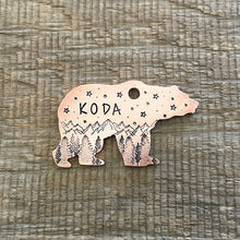 Load image into Gallery viewer, Bear shaped pet ID tag
