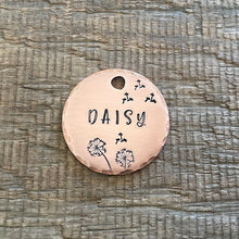 Load image into Gallery viewer, Pet Tag with Daisy Flower Design