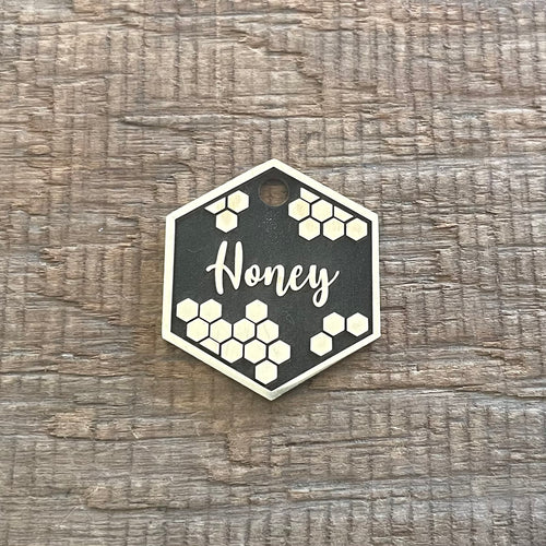 Honeycomb designed pet ID tag