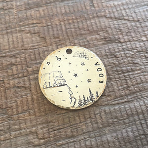 The 'Space Bear' Theme Pet Tag