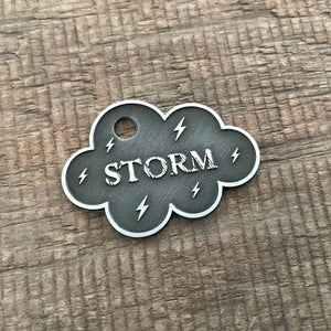 The 'Storm Cloud' Pet Tag